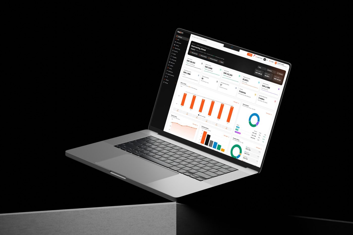 Gravity project mockup